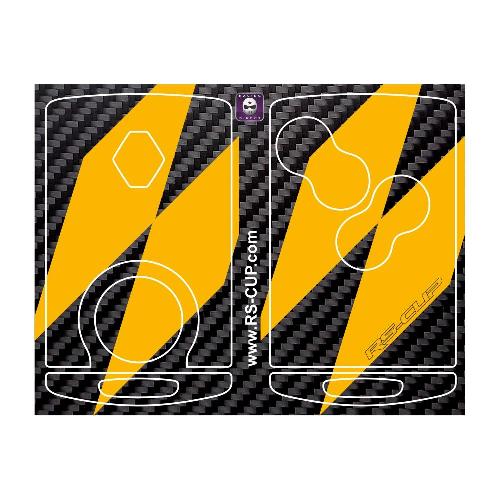 Sticker Clé RENAULT SPORT 4 boutons look carbone RS STYLE RENAULT