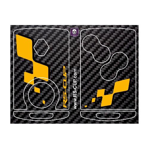 Sticker Clé RENAULT SPORT 4 boutons look carbone RS STYLE 2015 RENAULT