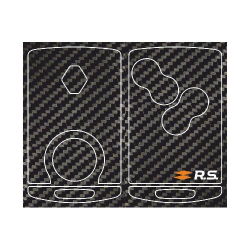 RENAULT SPORT Sticker for 4 buttons Key simple RS carbon RENAULT