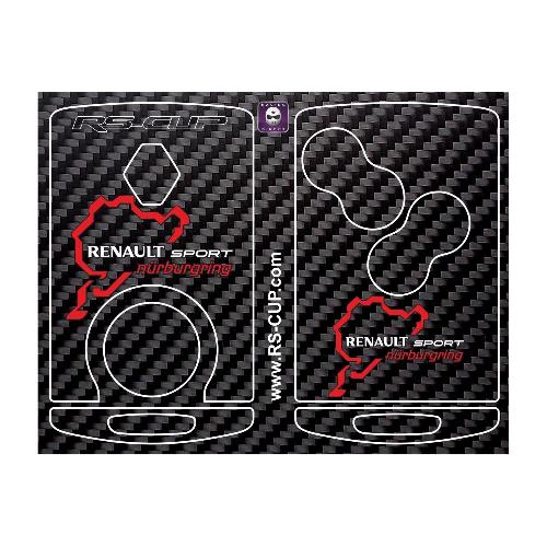 RENAULT SPORT Aufkleber für 4 Tasten Schlüssel carbon Nürburgring RENAULT