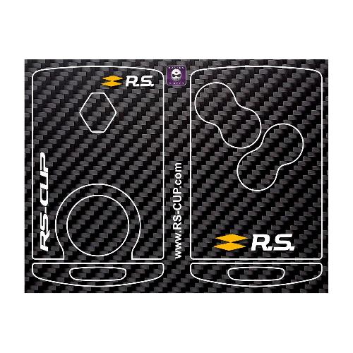 RENAULT SPORT Sticker for 4 buttons Key simple carbon RS RENAULT