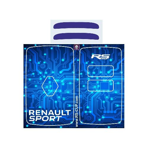 RENAULT SPORT Aufkleber für 2 Tasten Schlüssel BLUE RENAULT