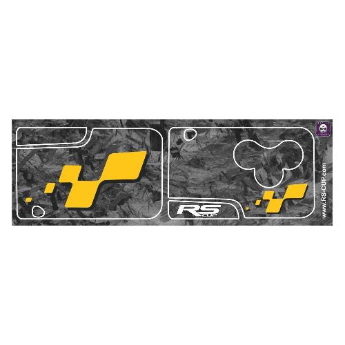 RENAULT SPORT 3 buttons Carbon forged look key card sticker decal Renault