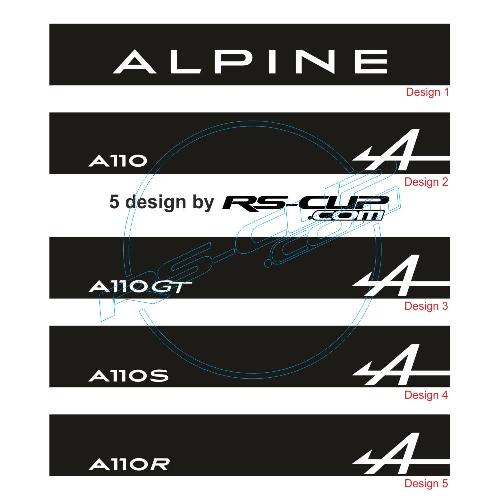 ALPINE A110 Windschutzscheibe aufkleber type 2 ALPINE