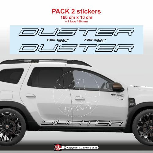 Sticker DUSTER outline 160 cm pour Dacia Duster RS-CUP