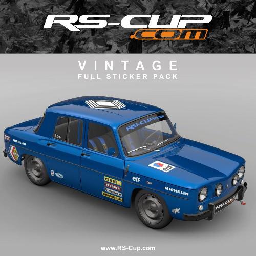 3 - VINTAGE kit 34 stickers for RENAULT 8 & 12 GORDINI RS-CUP