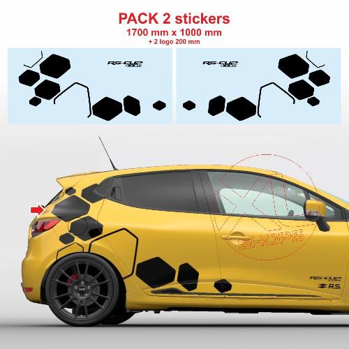 2 Diamond sticker pack 170 cm for all Renault RS-CUP