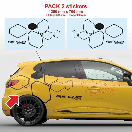 RS 16 light sticker pack for all Renault - 2 sides RS-CUP
