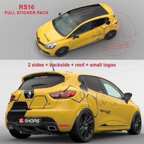 RS16 complete sticker pack for RENAULT RS 